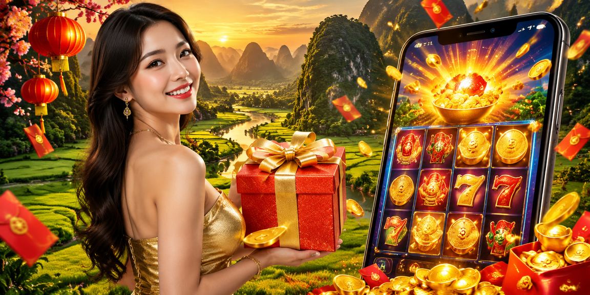 Hình ảnh trò chơi slots truyền thống trong lễ hội đèn lồng tại Ninh Bình